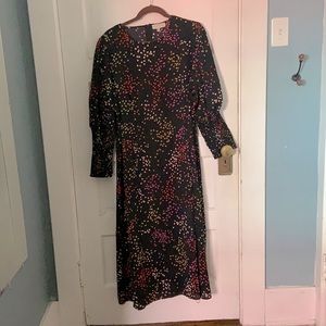 ASOS Dress big pouf sleeves 16